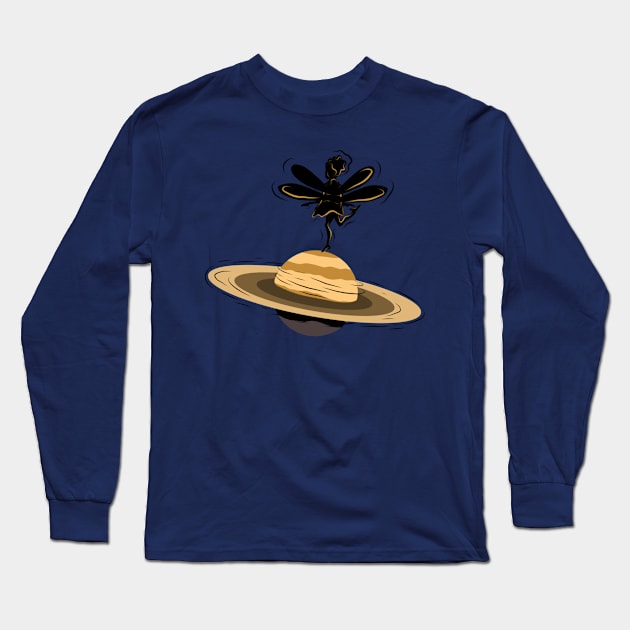 Magic fairies and planet mars Long Sleeve T-Shirt by SGH